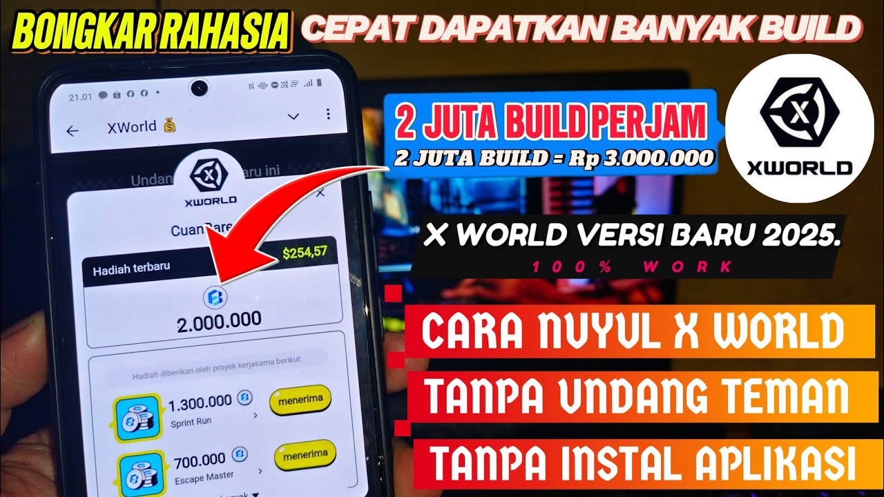 BONGKAR! Rahasia CEPAT Dapatkan BUILD Banyak di X World Apk