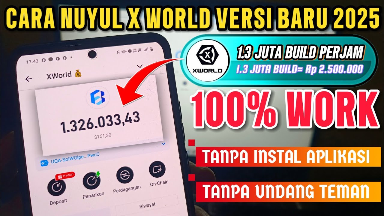 Cara Cepat Nuyul X World Versi Terbaru 2025 Cair 1.3 Juta Build Per Jam!