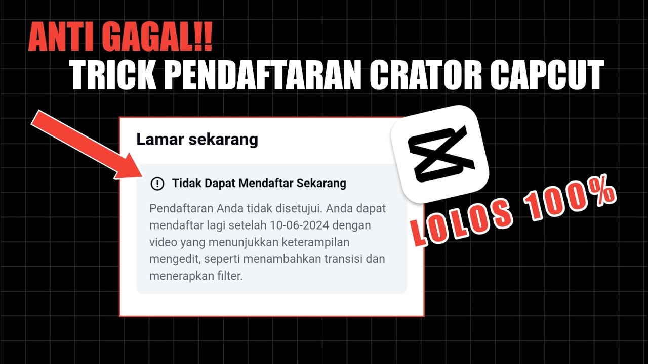 Anti Gagal! Cara Daftar Menjadi Creator CapCut Template Terbaru