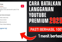 Cara Membatalkan Langganan YouTube Premium Terbaru 2025 100% Berhasil